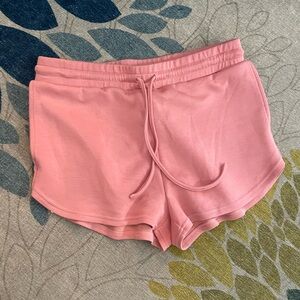 Buff bunny pink or dusty rose short short work out shorts